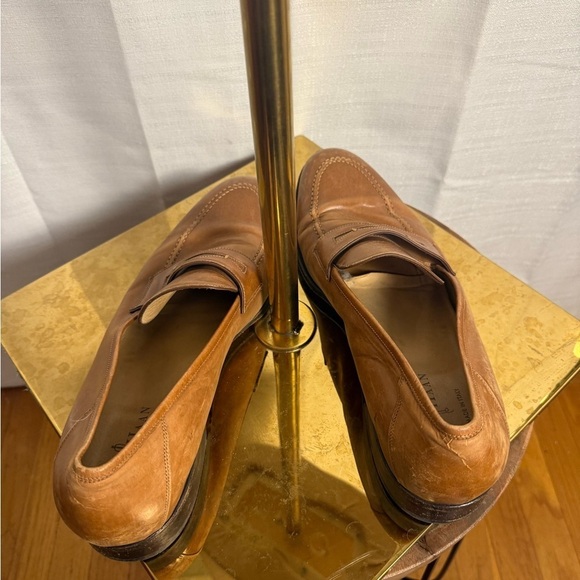 Cole Haan Tan Leather Slip-On Loafers with Cushioned Insole